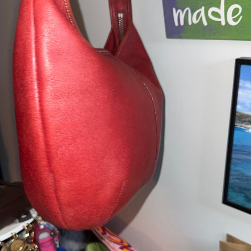 Coach Cherry Red Hobo Bag - Picture 10 of 15